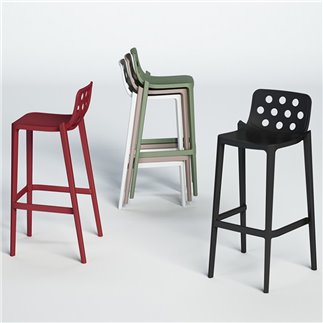 Stackable bar stool - Isidoro | Gaber