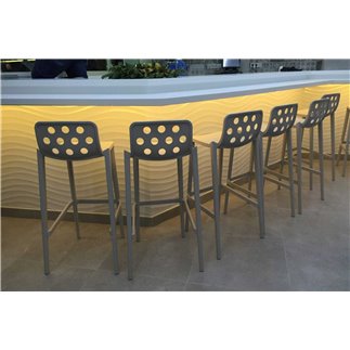 Stackable bar stool - Isidoro | Gaber