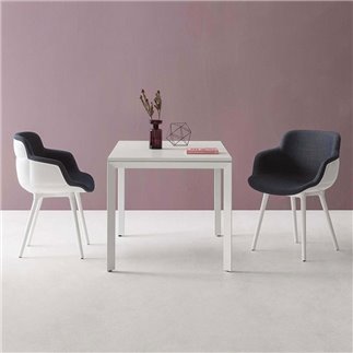 Upholstered chair with wooden legs - Choppy | Gaber