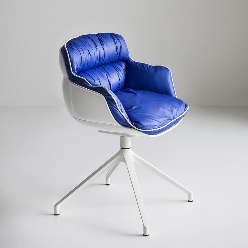 Swivel upholstered chair - Choppy U | Gaber