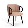 Guest armchair with wooden legs - Cucaracha Slim BL