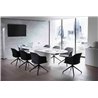 Swivel upholstered meeting chair - Manaa U