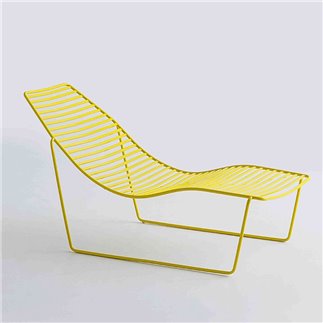 Chaise longue da esterno in metallo - Link Chaise Longue | Gaber