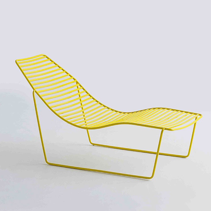 Metal outdoor chaise longue - Link | Gaber