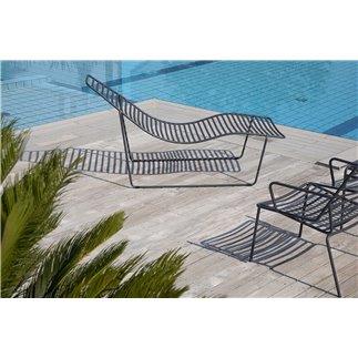 Chaise longue da esterno in metallo - Link Chaise Longue | Gaber