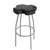 Leather high bar stool - Cross