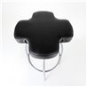 Leather high bar stool - Cross