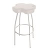 Leather high bar stool - Cross