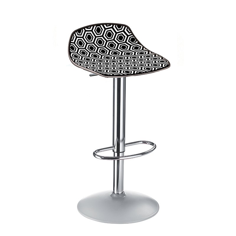 Swivel Stool with Footrest - Alhambra 97AV | Gaber