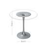 Round bar table base - Venus Round