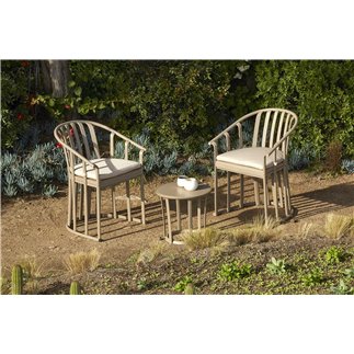 Outdoor Table and Armchair with pillows Set - Raff | IsArreda