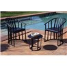 Outdoor Table and Armchair with pillows Set - Raff