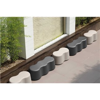 Outdoor 2 or 3 Seats Bench - Lyxo - Peanuts | ISArreda