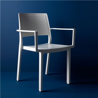 Polycarbonate Chair with Armrests - Kate | Scab