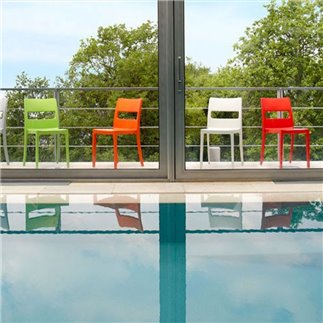 Outdoor Stackable Chair - Sai | Scab