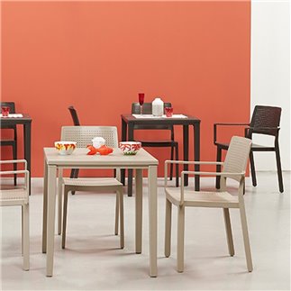 Colored Restaurant Chair with Armrests - Emi | Scab