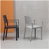 Colored Restaurant Chair with Armrests - Emi