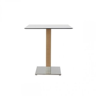 Table Base with Wooden Column - Natural Tiffany | Scab