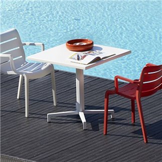 Aluminum Table Base with Feet - Maxi Domino