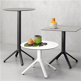 Aluminum Table Base with 4 Feet H 73 - Nemo | Scab