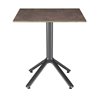 Aluminum Table Base with 4 Feet H 73 - Nemo