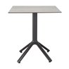 Aluminum Table Base with 4 Feet H 73 - Nemo