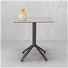 Aluminum Table Base with 4 Feet H 73 - Nemo