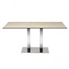 Restaurant Double Column Base Table - Tiffany