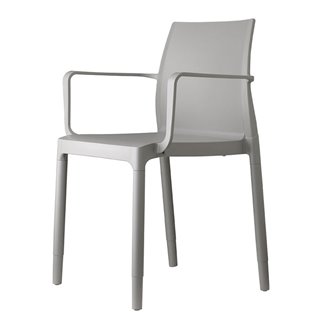 Outdoor Plastic Bar Chair with Armrests - Chloè | Scab