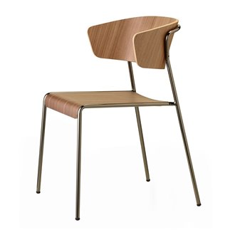 Wooden Chair with Armrests - Lisa | Scab