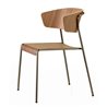 Wooden Chair with Armrests - Lisa