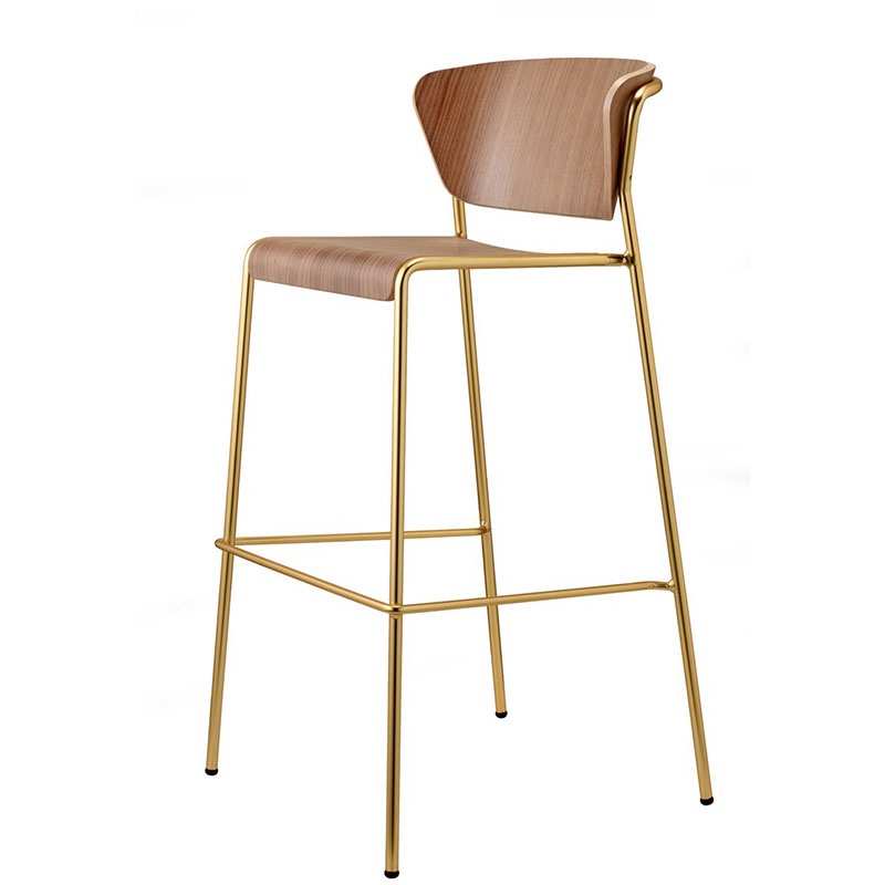 High Wooden Bar Stool - Lisa | Scab