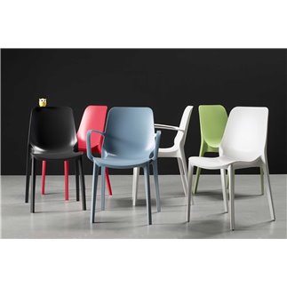 Colored Plastic Chair for Bar - Ginevra | Scab