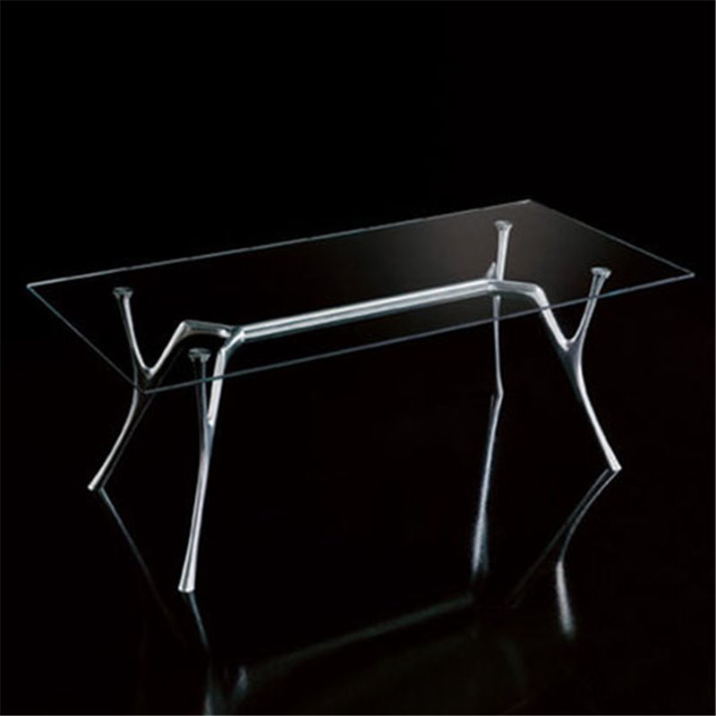 Rectangular Table with Glass Top - Pegaso | Caimi Brevetti