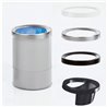 Steel office wastebasket - Hi-Tech