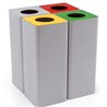 Stainless steel recycling bin - Centolitri