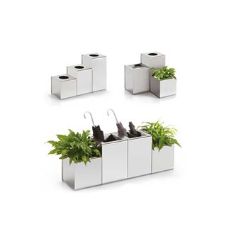 Stainless Steel Planter - Prisma | Caimi Brevetti