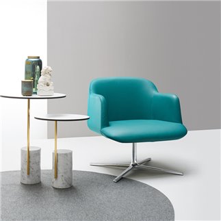 Meeting Swivel upholstered armchair - Deep Lounge