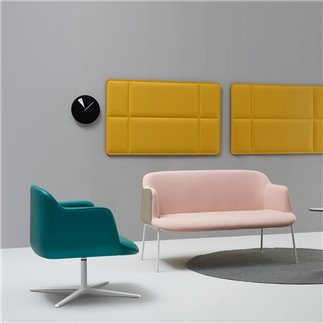 Meeting Swivel upholstered armchair - Deep Lounge | Quinti Sedute