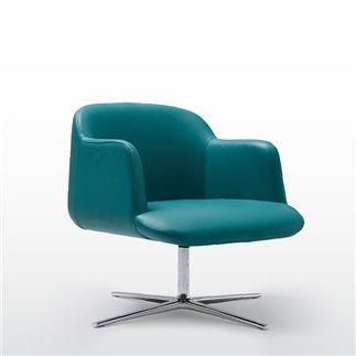 Leather Swivel Armchair - Deep Lounge | Design Online | ISA Project