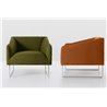 Upholstered armchair with armrests - Thank