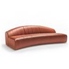 Sofa upholstered in fabric or leather - Parentheses