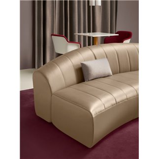 Sofa upholstered in fabric or ecoleather - Parentheses | Quinti