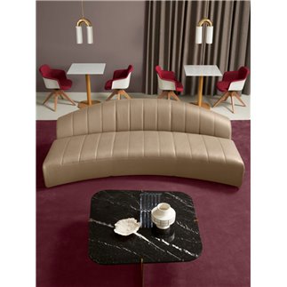 Sofa upholstered in cl.1IM fabric or ecoleather - Kyokusen | Quinti