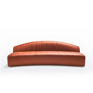 Sofa upholstered in cl.1IM fabric or ecoleather - Kyokusen | Quinti