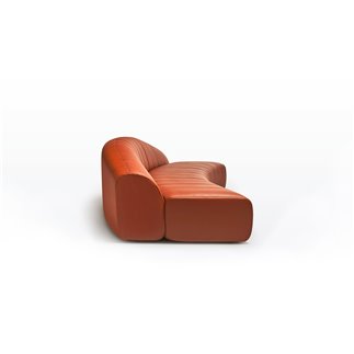 Sofa upholstered in cl.1IM fabric or ecoleather - Kyokusen | Quinti