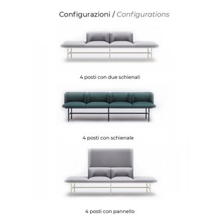 Modular waiting room seat - Agora | IsaProject