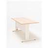 Single operating desk with front panel - Ogi N