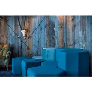 Coloured pouf waiting room - Bazalto | IsaProject