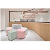 Coloured pouf waiting room - Bazalto